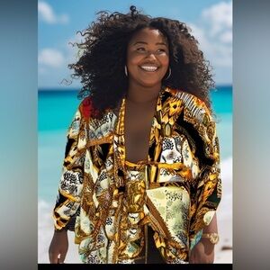 ANTTHONY ORIGINAL PLUS SIZE 2X TOP KIMONO CARDIGAN STYLISH